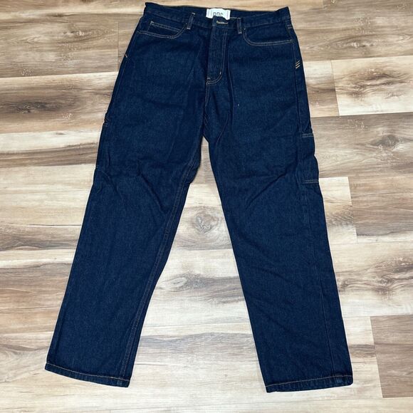 BDG Men's Straight Jeans - Dark Blue - Picture 2 of 10